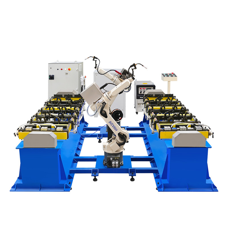 Hwashi Industrial MIG वेल्डिंग रोबोट बीम वेल्डिंग रोबोट स्टोरेज रैक फ्रेम के लिए
