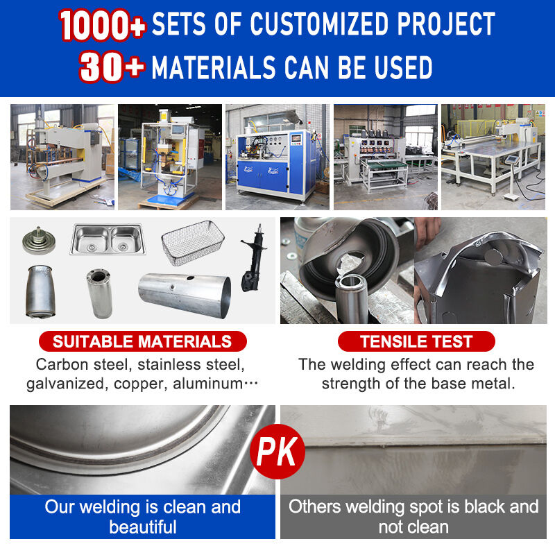 एडजस्टेबल वेल्डिंग व्हील स्पीड और 360° रोटेशनल क्षमता के साथ हाई-स्ट्रेंथ जोड़ों के लिए हवाशी स्वचालित सीम वेल्डर