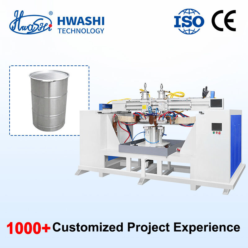 40000A आउटपुट करंट ऑटोमैटिक रोल वेल्डिंग मशीन तेल ड्रम विनिर्माण और ड्रम ढक्कन सीम वेल्डिंग उपकरण के लिए