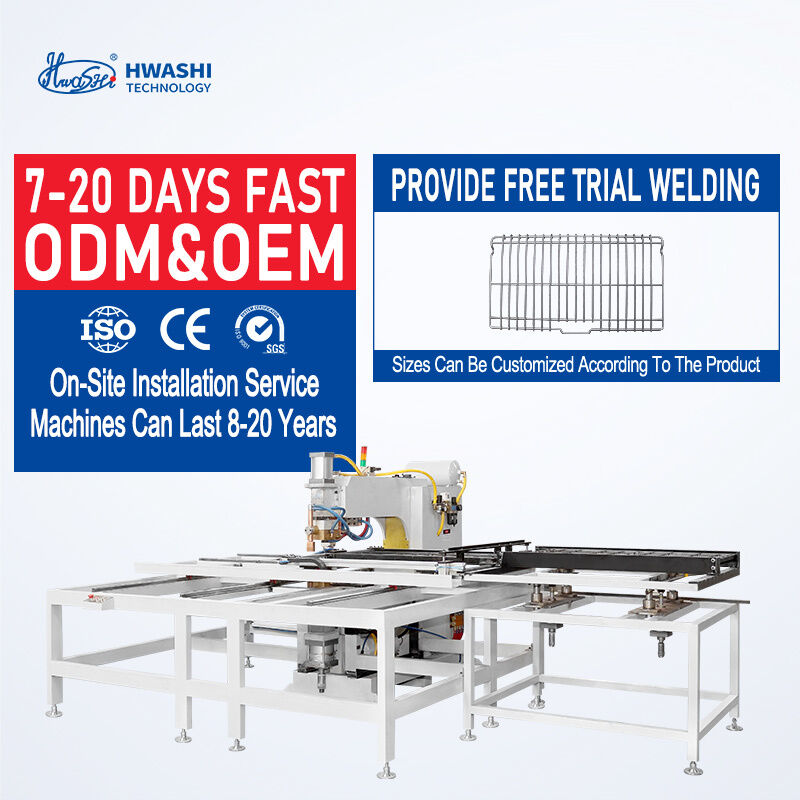 स्वचालन वेल्डिंग प्रौद्योगिकी और उच्च परिशुद्धता की स्थिति के साथ Hwashi स्वचालित बहु सिर तार जाल स्पॉट वेल्डिंग मशीन