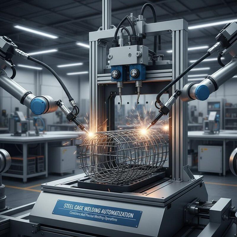 Steel Compatible Cage Welding Automatization Providing High Welding Supporting Consistent And Precise Welding Operations
