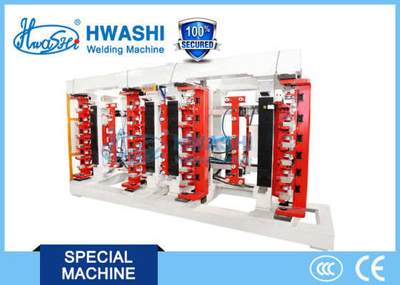 IBC ग्रिड IBC केज फ्रेम प्रोडक्शन लाइन डबल स्टेशन ट्यूबलर नेट बेंडिंग मशीन