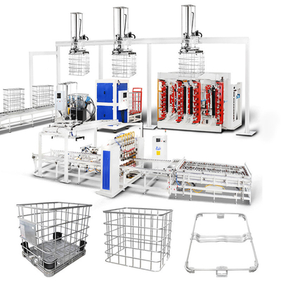 Hwashi IBC कंटेनर फ्रेम वेल्डिंग मशीन IBC टैंक पिंजरे स्वचालित वेल्डिंग मशीन