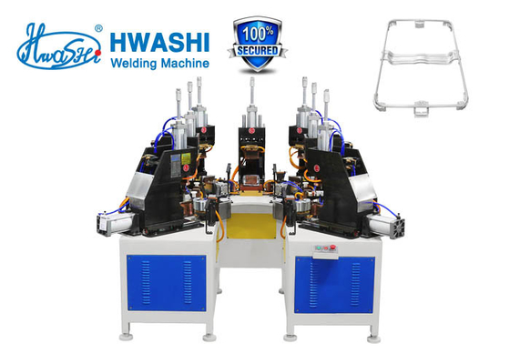 Hwashi Ibc टैंक स्टेनलेस स्टील ट्यूबलर पिंजरे बेस पाइप वेल्डिंग मशीन