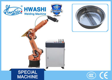 HWASHI सिक्स एक्सिस लेजर वेल्डिंग रोबोट आर्म विथ स्टेनलेस स्टील बेल्ट एंड प्रिसिजन वेल्डिंग