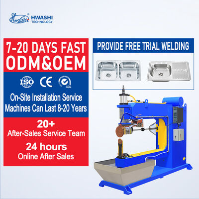HWASHI 75KVA इनपुट पावर सीम वेल्डिंग मशीन स्वचालित रोल-राउंड वेल्डिंग के लिए 26500A माध्यमिक मैक्स शॉर्ट सर्किट करंट के साथ